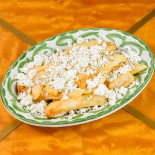 French Fries with Feta and Oregano