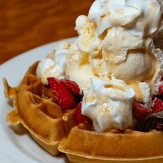 Belgian Waffle Sundae