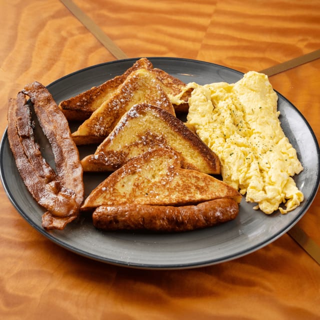 He-Man with Ham, Bacon and Sausage & Two Eggs.