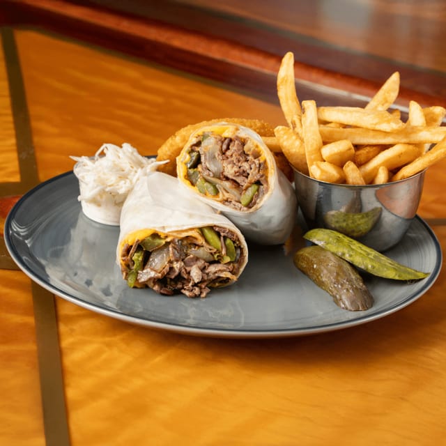 Philly Steak Wrap with Cheese.