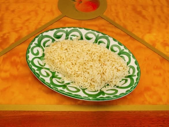 Steamed Rice Pilaf.